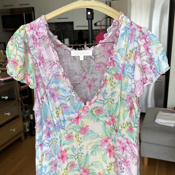 LoveShackFancy Flower Mini Dress - Picture 2 of 12